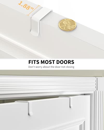 Moforoco White 9-Tier Over The Door Pantry Organizer - Narrow 12.2" Shelf