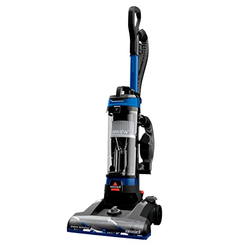 Upright Vacuum Cleaner with Extension Wand & XL Dirt Tank - Black & Cobalt Blue
