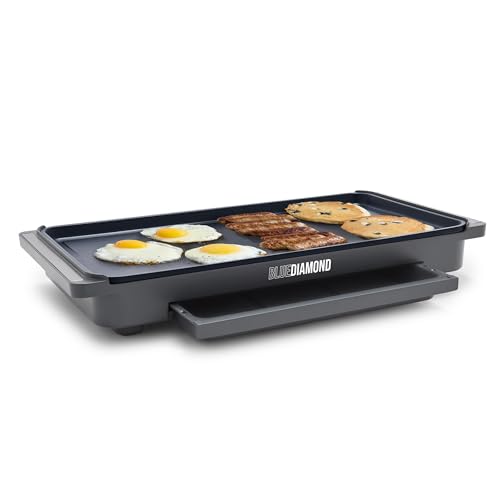 Electric Griddle 20 Inch XL Non-Stick Cooking Surface - Graphite - Variation of THIS listing
