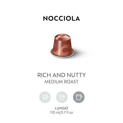 Nespresso Original Nocciola Flavored Coffee Pods - Medium Roast, 50-Count