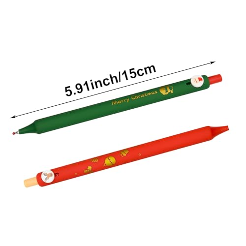 Maydahui 8-Pack Christmas Gel Pens Set with 0.42mm Fine Tip, Retractable Click Pens