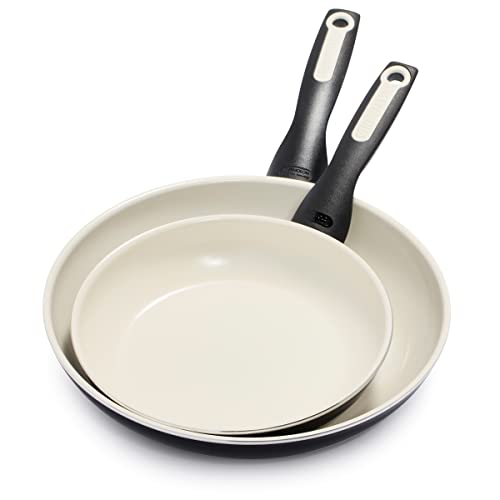 GreenPan Rio 8" and 10" Frying Pan Skillet Set, PFAS-Free, Healthy