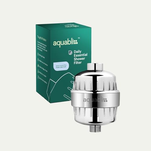 Aquabliss SF220 Shower Filter - Chrome 1 Pack | Removes Chlorine & Sediment
