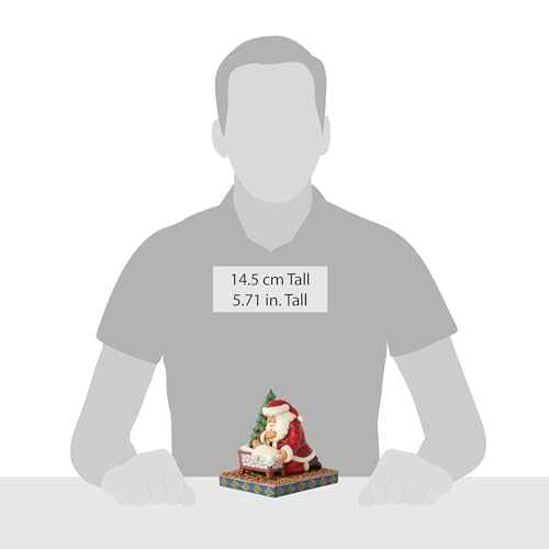 Santa Kneeling by Baby Jesus Figurine - Jim Shore Heartwood Creek, 5.7"