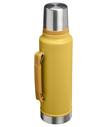 Dijon 48oz Stanley Classic Vacuum Bottle - Wide Mouth Insulated Thermos with Leakproof Cup Lid