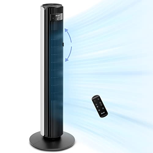Levoit 42 Inch Tower Fan for Bedroom, 1472 CFM, Quiet 22dB, Oscillating & Adjustable Modes