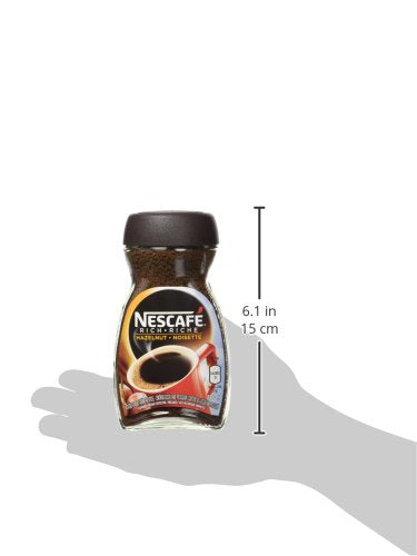 NESCAFÉ Rich Instant Coffee - Hazelnut Flavor, 100g | Premium Instant Brew