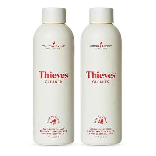 Young Living Thieves Household Cleaner Pack of 2 - Natural Plant-Based, Eco-Friendly, Spicy Aroma, 14.4 fl oz