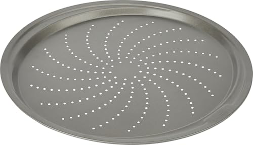 GoodCook Everyday Personal Pizza Pans 10-Inch Nonstick Scratch-Resistant Steel, Set of 2, Gray