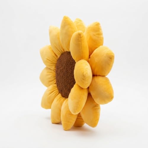 Sunflower Pillow - Golden Yellow 20x20 Inch Decorative Throw Pillow - Green Philosophy Co.