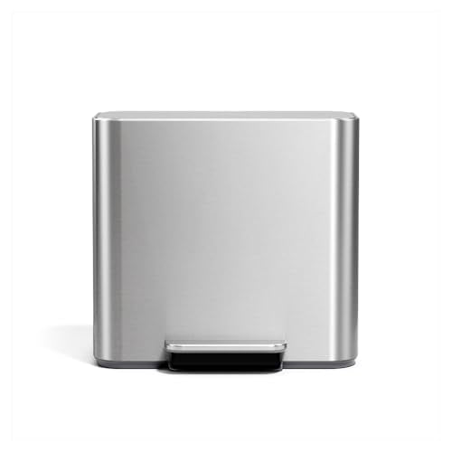 simplehuman Mini Step Can, 16L / 4.3 Gallon Trash Can for Home