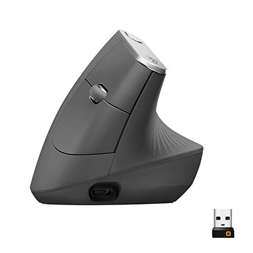 Ergonomic Wireless Mouse with Vertical Design - Graphite (Variation 1)