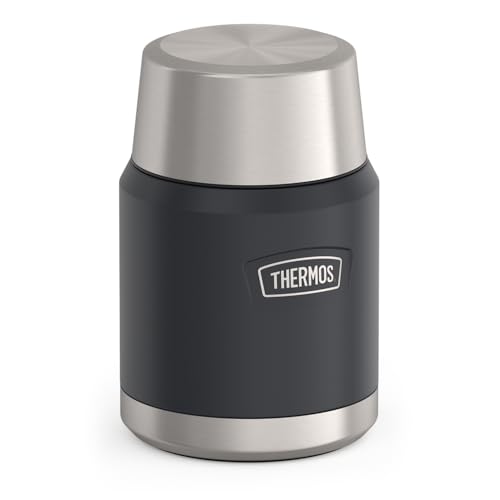 THERMOS ICON Stainless Steel Food Jar with Spoon 16oz Granite