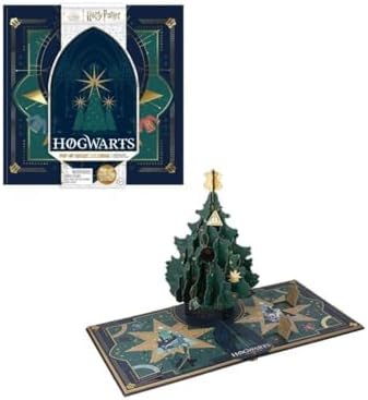 Paladone Harry Potter Hogwarts Advent Calendar - 24 Day Pop-Up Christmas Tree Decor for Kids' Bedroom