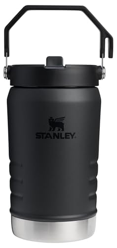 40 oz Black Hydration Jug with Flip Straw 2.0 Lid - Insulated & Leakproof