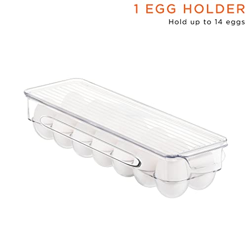 Sorbus 8 Pack Fridge & Pantry Organizer Bins Set - Clear, Stackable Storage