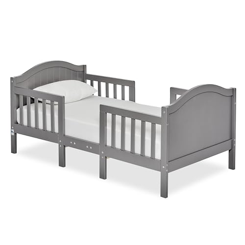 Toddler Convertible Bed with Guard Rails & Safety Certification - Storm Grey, 3-in-1