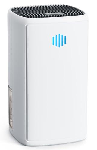 TABYIK Small Dehumidifier - 38OZ Compact Energy Saving for Bedroom Bathroom Closet - White