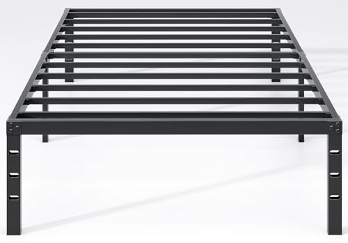 Twin Metal Bed Frame with Storage Space - 14 Inch - NEW JETO