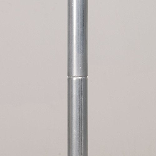 Household Essentials Steel Outdoor Clothesline T-Post with Crossbar & Eyelet Screws - Galvanized Rust-Resistant Support Pole for Yard & Patio, Variation: T-Post