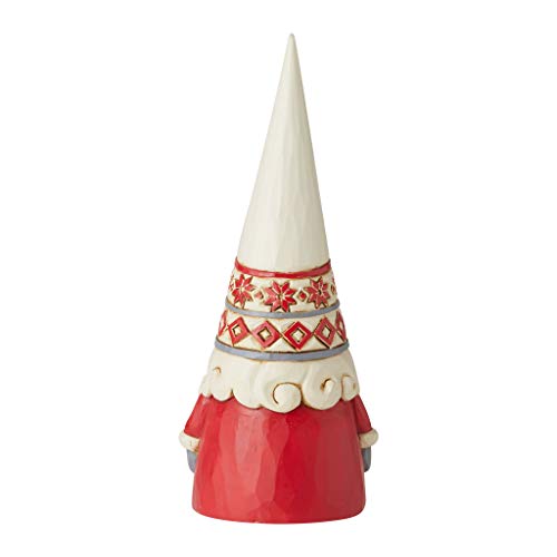 Enesco Jim Shore Heartwood Creek Nordic Noel Snowflake Gnome Figurine 7.13in