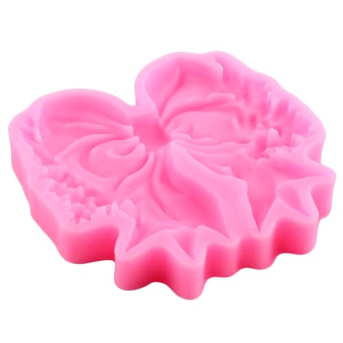Mujiang Bow Silicone Mold Christmas Bow Fondant Molds Set of 3 - Style G
