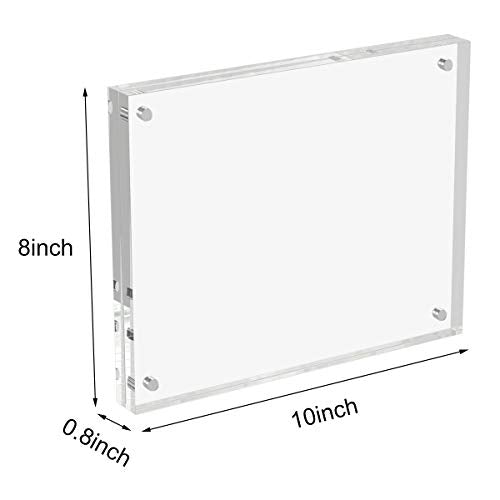 8x10 Acrylic Picture Frame - 3 Pack Clear Photo Frames, 20% Thicker