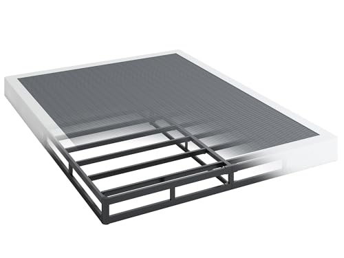 Queen Size Low Profile Box Spring - 5 Inch Support Platform with Steel Frame