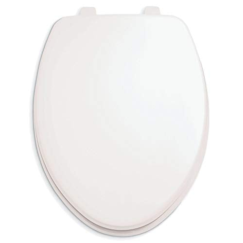Elongated Toilet Seat Molded Wood White Modern Variation - Durable & Comfortable