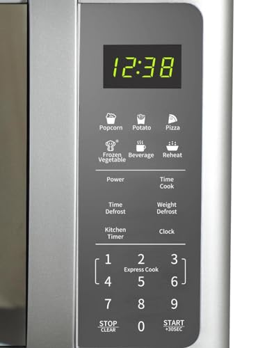 Emerson Microwave Oven 0.7 Cu Ft - 700W with Mirror Finish, Silver, Model MW7601SL