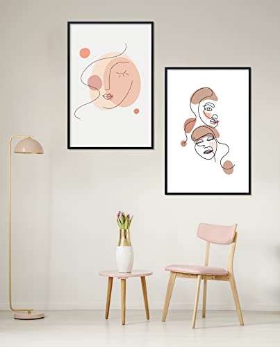 24x36 Inch Poster Frame Set - Black 5 Pack Modern Wall Display
