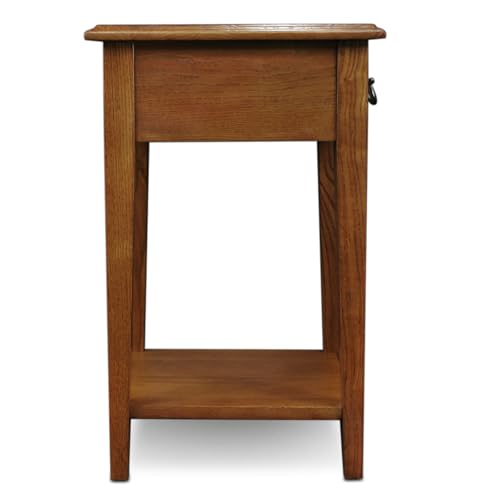 End Table - Square, 15 Inch, Medium Oak - Haven Ridge by Leick Home