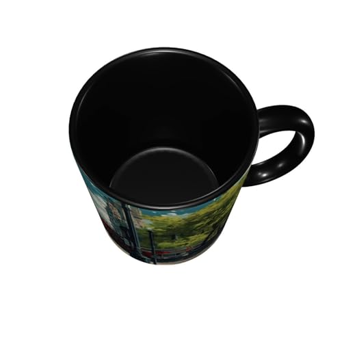 Jumou Silver 11oz Coffee Mug - Cute Funny Ceramic Cup for Women & Men