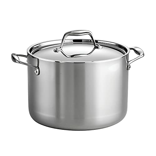 8-Quart Tri-Ply Clad Stainless Steel Stock Pot - Suitable for All Cooktops - Variation of STOCK POT / 8-Quart