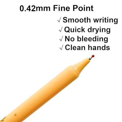 Maydahui 8-Pack Christmas Gel Pens Set with 0.42mm Fine Tip, Retractable Click Pens