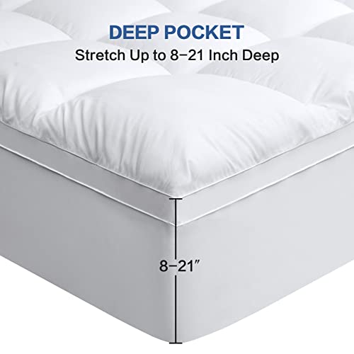 King Mattress Topper Extra Thick Cooling Mattress Pad - Classic