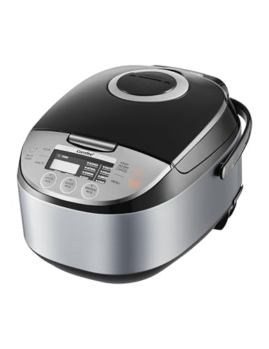6-Cup Capacity Fuzzy Logic Rice Cooker with 11 Preset Modes - Compact & Versatile