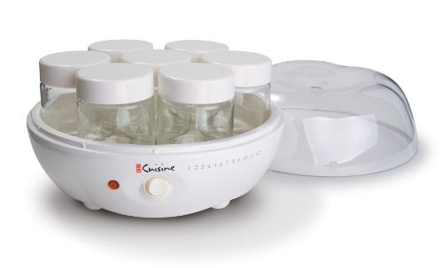 Euro Cuisine YM80 Electric Yogurt Maker Machine with Glass Jars - Promote Gut Health