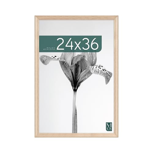 24x36 Inch Natural Woodgrain Poster Frame - Classic Gallery Wall Display