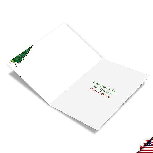 NobleWorks Stressful Holidays Christmas Funny Cards Bulk Set of 36