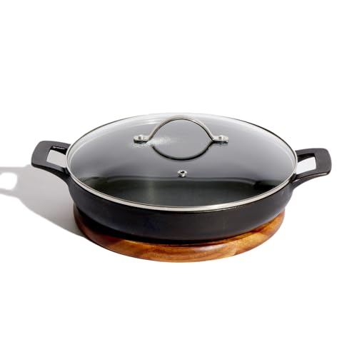 Milk Street 11-Inch Cast Iron Everything Pan with Magnetic Trivet - Multi-Use Skillet