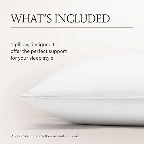 Down Alternative King Pillow - Soft, Hypoallergenic, Organic Cotton