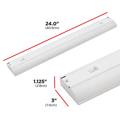 UltraPro 24 Inch Hardwired Dimmable Under Cabinet Light - White Select / Bright Select