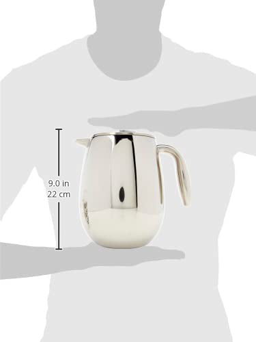 51 oz Thermal French Press Coffee Maker - Double Wall Stainless Steel, Chrome