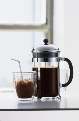 Chrome 51oz Bodum Chambord French Press Coffee Maker - High-Heat Borosilicate Glass