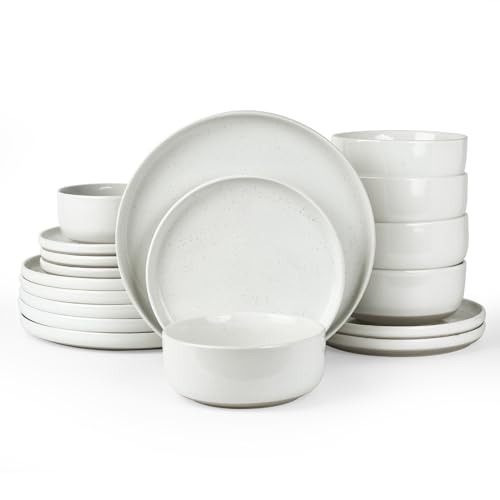 Famiware White 18-Piece Stoneware Dinnerware Set - Service for 6