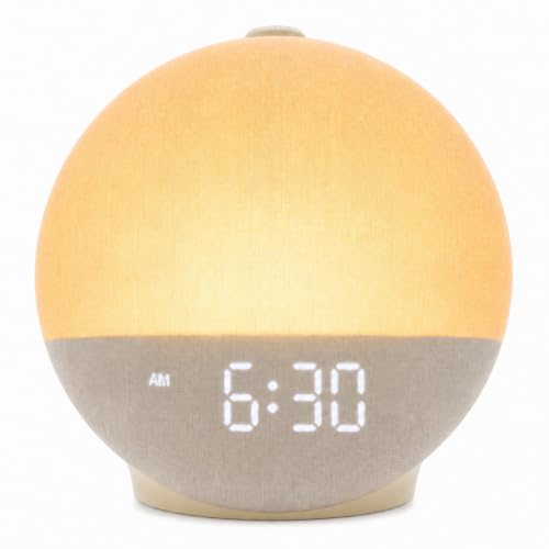 Sunrise Alarm Clock with Sleep Sounds & Night Light – Wake Up Calm & Rest Well