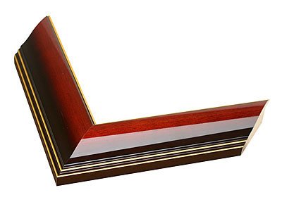 11x14 Cherry Mahogany Diploma Frame with Gold Trim and Black Suede Matting