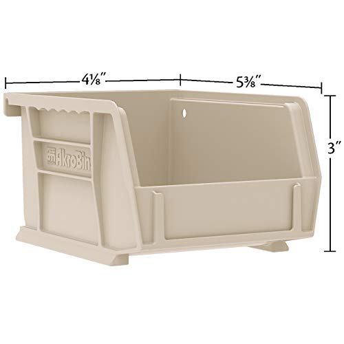 Akro-Mils Black 24-Pack 5x4x3-Inch Plastic Stackable Storage Bins