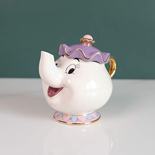 New Cartoon Beauty And The Beast Mrs Potts & Chip Teapot Mug - Variation B